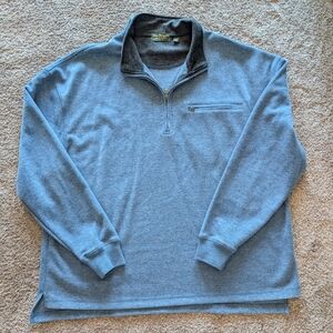 Norm Thompson Medium Blue Long Sleeve Knit Top Size XXL